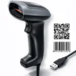 Qoltec barcode reader and QR code scanner | 1D 2D | USB | Durable