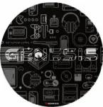 Genesis Protective Floor Mat Tellur 300 Round Gear Floor Mat | Polyester | Multicolor