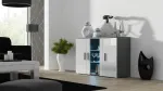 Cama sideboard 120 cm SOHO S7 grey/white gloss