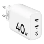 Tactical Base Plug Dual 40W Charger / white