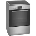 Bosch | Cooker | HKR39A250U | Hob type Vitroceramic | Oven type Electric | Stainless steel | Width 60 cm | Depth 60 cm | Electronic ignition | Grilling | LED | Energy efficiency class A | 66 L
