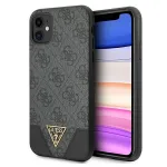 Guess GUHCN61PU4GHBK Hardcase 4G Triangle Collection for iPhone 11 6,1" / Xr / grey