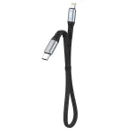 USB kabelis Dudao L10P USB-C to Lightning 20W 0.23m juodas