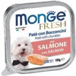 Monge Fresh pa&scaron;tetas &scaron;unims su la&scaron;i&scaron;os gabalėliais 100g