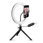 SBS TESELFIERING8 Phone Stand with 8-inch LED Ring Light and Tripod