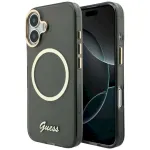 Case Guess IML Script Metal MagSafe for iPhone 17 / black