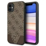 Guess GUHCN61PU4GHBR Hardcase 4G Triangle Collection for iPhone 11 6,1" / Xr 6,1" / brown