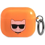 Karl Lagerfeld KLA3UCHFO AirPods 3 cover / orange Choupette