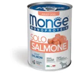 Monge Monoproteico Solo - Wet Dog Pate 100% Salmon 400g (pak24)