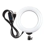 LED žiedinė lempa, 16cm, USB
