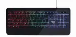GEMBIRD KB-UML-03 Slim Rainbow ap&scaron;vietimas multimedija klaviatūra juodas US i&scaron;dėstymas
