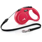 FLEXI New Classic Tape raudonas pavadėlis M-5m iki 25kg