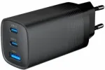 Cablexpert 3-port 65 W GaN USB PowerDelivery fast charger | TA-UC-PDQC65-01-BK