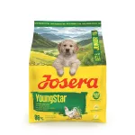Josera Young Star begrūdis sausas pa&scaron;aras jauniems &scaron;unims su pauk&scaron;tiena, 900 g
