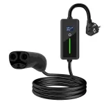 Elektromobilio ne&scaron;iojamas įkroviklis TESLA NACS - Schuko (220V), 8-16A, 3.5kW, 1-fazė, 5m