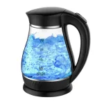 Adler | Kettle | AD 1274 | Standard | 2200 W | 1.7 L | Plastic/Glass | 360&deg; rotational base | Black/Transparent