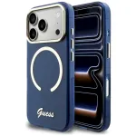 Case Guess IML Script Metal MagSafe for iPhone 17 Pro / blue