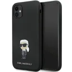 Karl Lagerfeld KLHCN61SMHKNPK Silicone Ikonik Metal Pin for iPhone 11/Xr 6.1" / black