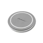 Qoltec Induction Wireless Charger RING | Qualcomm QuickCharge 3.0 | 10W | grey
