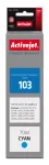 Activejet AE-103C Ink Bottle (Replaces Epson 103 C13T00S24A; Supreme; 70 ml; Cyan)