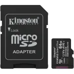 Kingston Canvas Select Plus | 64 GB | microSD | Flash memory class Class 10, UHS-I, U1/U3, video class 10/30, A1