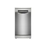 Bosch Dishwasher | SPS4HMI13E | Free standing | Width 45 cm | Number of place settings 10 | Number of programs 6 | Energy efficiency class D | Display | AquaStop function | Brushed steel