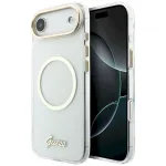 Case Guess IML Script Metal MagSafe for iPhone 17 Air / transparent