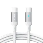 USB kabelis Joyroom S-CC100A10 Type-C to Type-C 100W 1.2m baltas