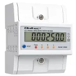 Qoltec Three-phase electronic meter with reset | DIN rail energy consumption meter | 400V | 100A | LCD | LED | 4P