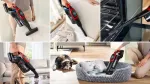 Bosch BCS1041PET stick vacuum/electric broom Battery Dry HEPA Bagless 0.4 L 23.5 W Black, Red 4 Ah