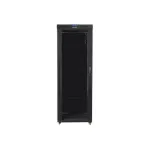 Lanberg | Rack cabinet 19" free-standing 42U/800x800 (flat pack) with glass door, LCD | FF01-8842-12BL | Black