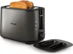Philips Toaster | HD2651/80 Viva Collection | Power 1050 W | Number of slots 2 | Housing material Metal | Black