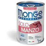 Monge Monoproteico Solo - Wet Dog Pate 100% Beef 400g (pak24)