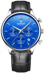Giewont Men&rsquo;s Chronograph Sapphire Watch GW6310-A3 / black-blue