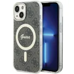 Guess GUHMP15MH4STW Hardcase IML 4G MagSafe for iPhone 15 Plus/14 Plus 6.7" / brown