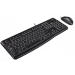 Logitech MK120 International laidinės klaviatūros ir pelės komplektas, juodas