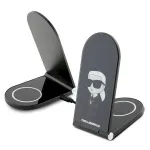 Karl Lagerfeld foldable wireless charger 2-in-1 KLDCRFALKINK 15W / black Ikonik MagSafe