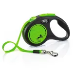FLEXI New Neon Tape žalias pavadėlis S-5m iki 15kg