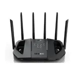 Asus | Dual Band WiFi 7 Extendable Gaming Router | TUF Gaming BE6500 | 802.11be | 6500 Mbit/s | Ethernet LAN (RJ-45) ports 4 | Mesh Support Yes | MU-MiMO Yes | Antenna type External fixed | 1