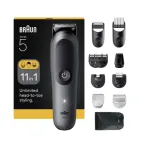 Braun 11-in-1 Grooming Kit | All-in-One Kit Series 5 AIO5560 | Cordless | Number of length steps 14 | Grey/Black