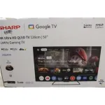 SALE OUT. Sharp 50HR7265E 50" (126cm) QLED 144Hz 4K Ultra HD Google TV, Dolby Vision, Dolby Atmos, Central Stand | SALE OUT. | Sharp 50HR7265E | 50 | Smart TV | Google TV | Black | DAMAGED PACKAGING, USED
