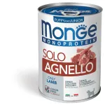 Monge Monoproteico Solo - Wet Dog Pate 100% Lamb PUPPY 400g (pak24)
