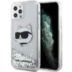Karl Lagerfeld KLHCP12MLNCHCS Hardcase Glitter Choupette Head for iPhone 12/12 Pro 6,1" / silver