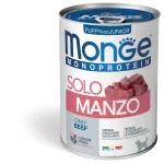 Monge Monoproteico Solo - Wet Dog Pate 100% Beef PUPPY 400g (pak24)