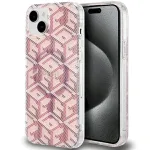 Guess GUHMP15MHGCUSTGP IML GCube MagSafe Hardcase for iPhone 15 Plus/14 Plus 6.7" / pink