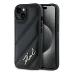 Karl Lagerfeld KLHCP15MPQDSMGK Diagonal Quilted S Hardcase for iPhone 15 Plus/14 Plus 6.7" / black