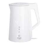 Adler | Kettle | AD 1345w | Electric | 2200 W | 1.7 L | Stainless steel | 360&deg; rotational base | White