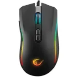 RAMPAGE SMX-R44 V2 MACRO BLACK MOUSE 12800 DPI RGB LED