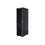 Lanberg | Rack cabinet 19" free-standing 47U/800x1000 (flat pack) with glass door, LCD | FF01-8047-12BL | Black