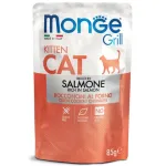 Monge GRILL Kitten konservuotas pa&scaron;aras kačiukams su la&scaron;i&scaron;a 85g